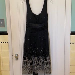 Black sparkle special occasion dress